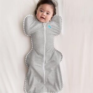 Newborn Love to Dream Gray Baby Swaddle